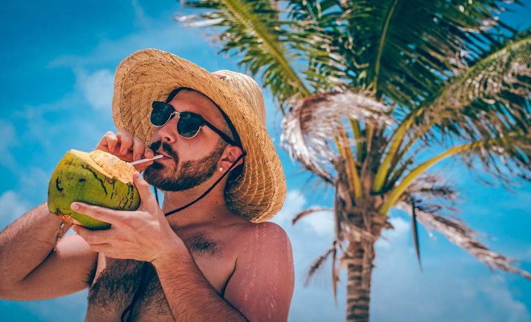 tender-coconut-drink-tanned-tourist